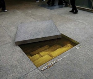 trap door, guerrilla marketing, trippy art, weird, marketing advice