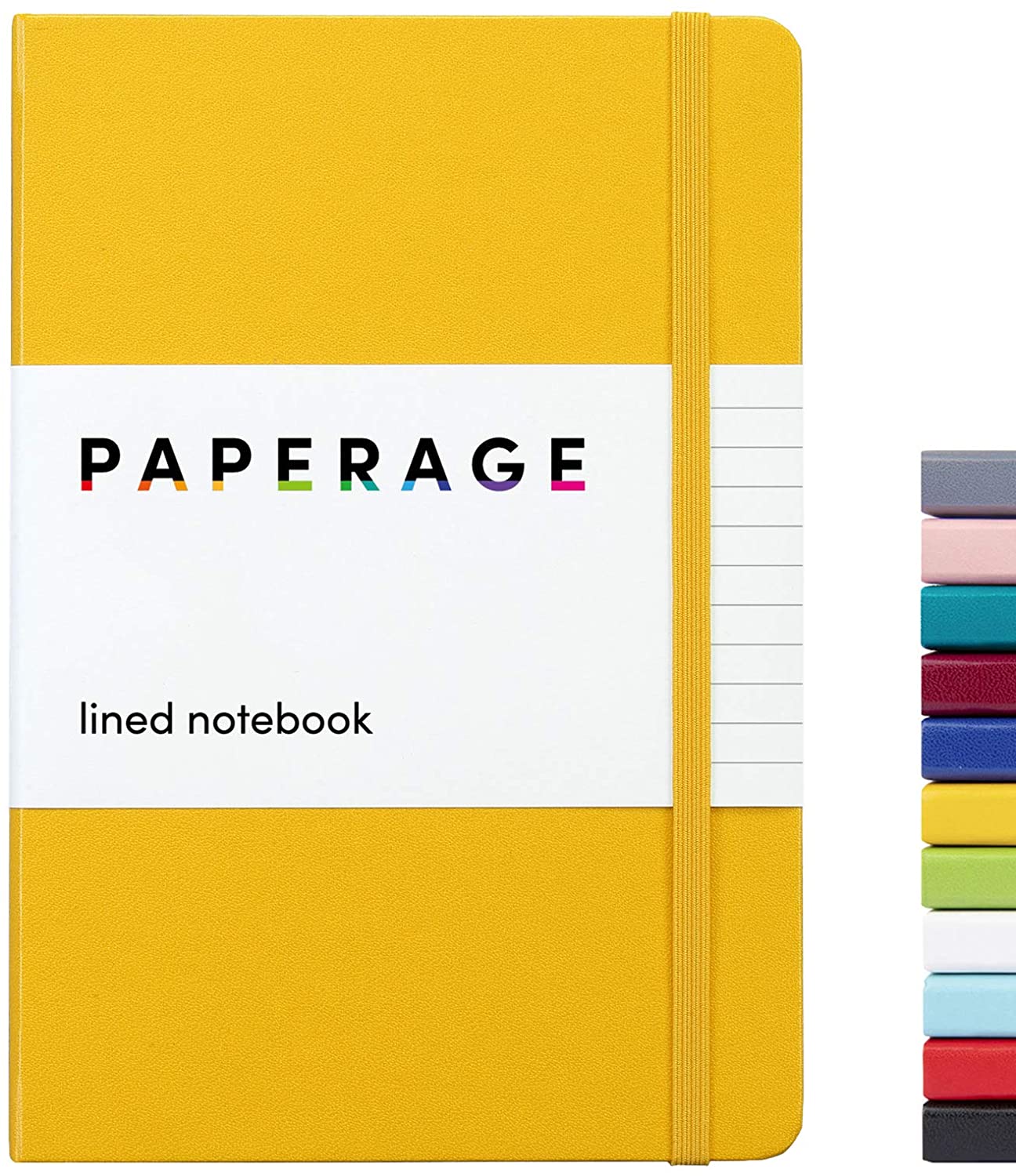 Paperage Lined Journal Notebook, Hard Cover, Medium 5.7 x 8 inches, 100 gsm  Thick Paper (Yellow, Ruled) - Faceted Media Digital Marketing + Web Design