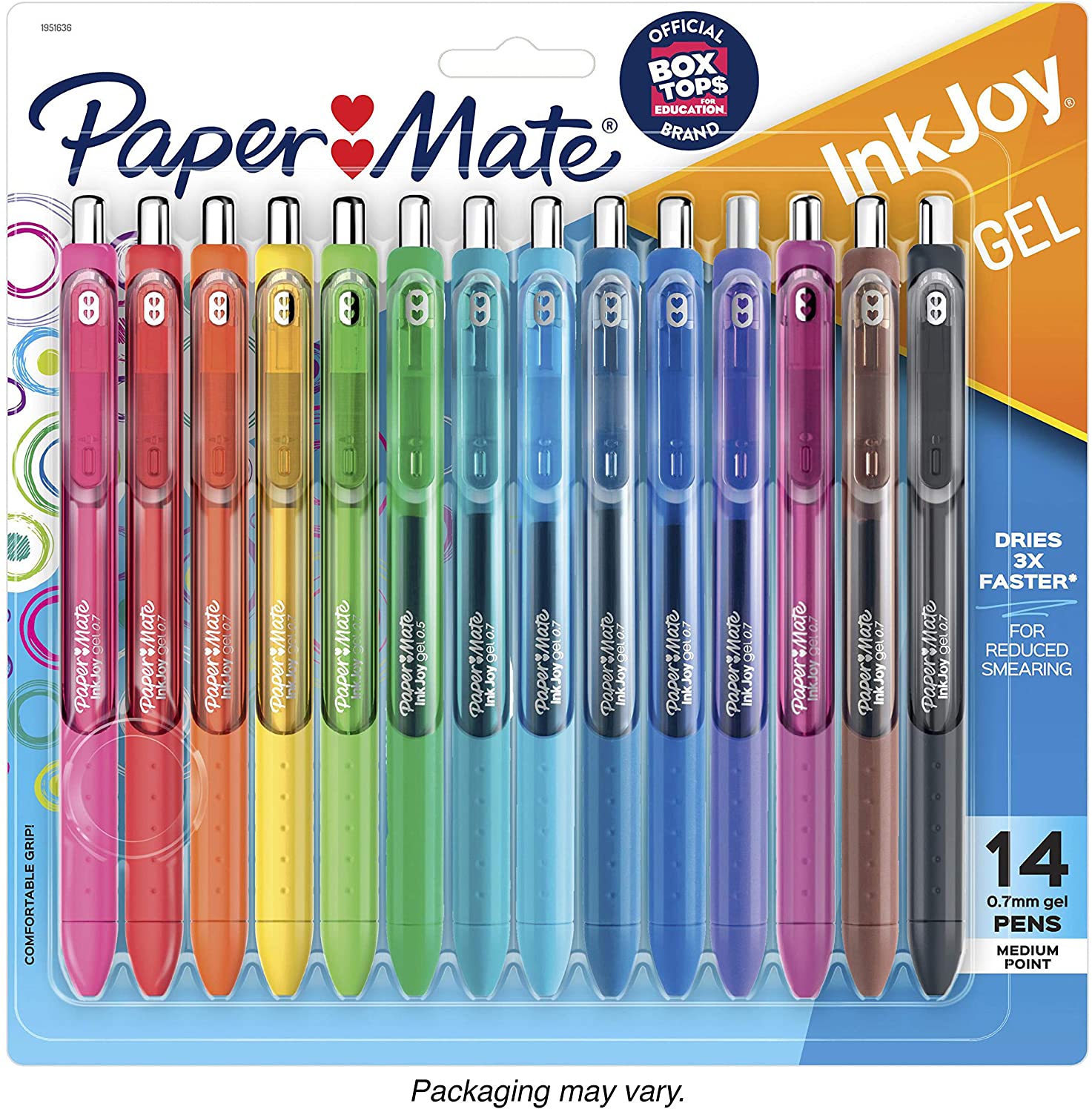 Paper Mate Gel Pens  InkJoy Pens, Medium Point, Assorted, 14