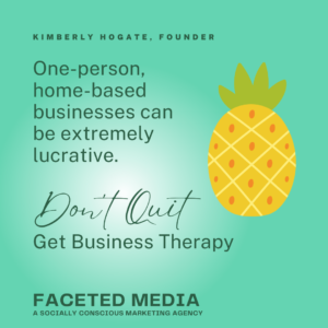business therapy, faceted media business consulting, Denver marketing agency, business coaching in Denver CO, tech support marketing agency