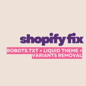 Shopify Fix
